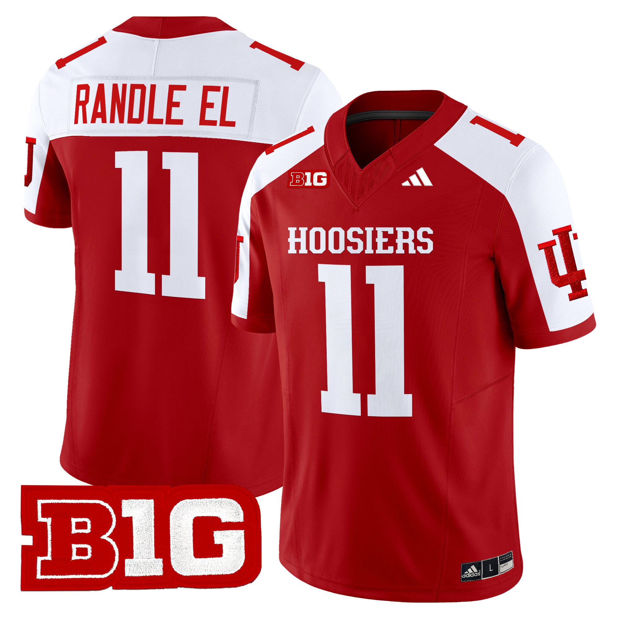 Men Indiana Hoosiers #11 Randle el Red 2024 Vapor Limited NCAA Jersey->->NCAA Jersey